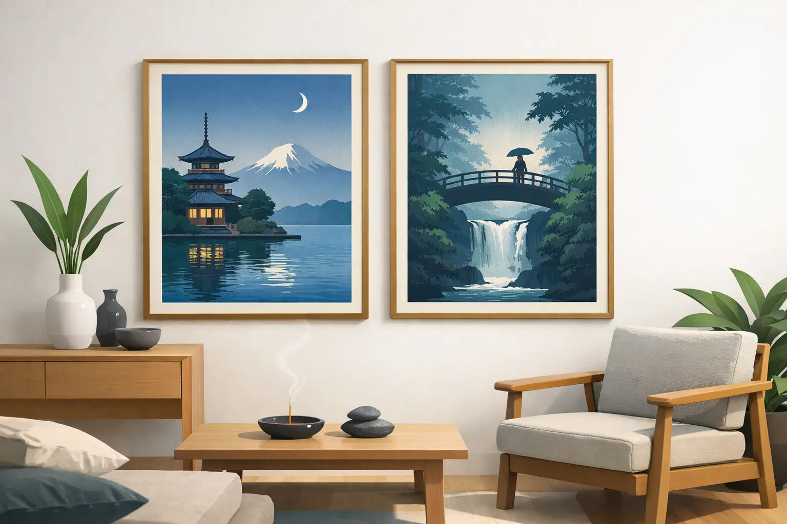 Hasui Kawase Prints for Calm, Collected Rooms