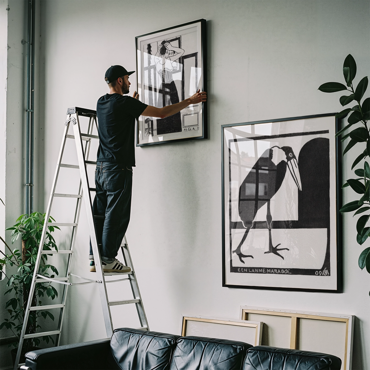 Een Lame Maraboe, Samuel Jessurun de Mesquita (c.1909), Framed Giclée Fine Art Poster Print