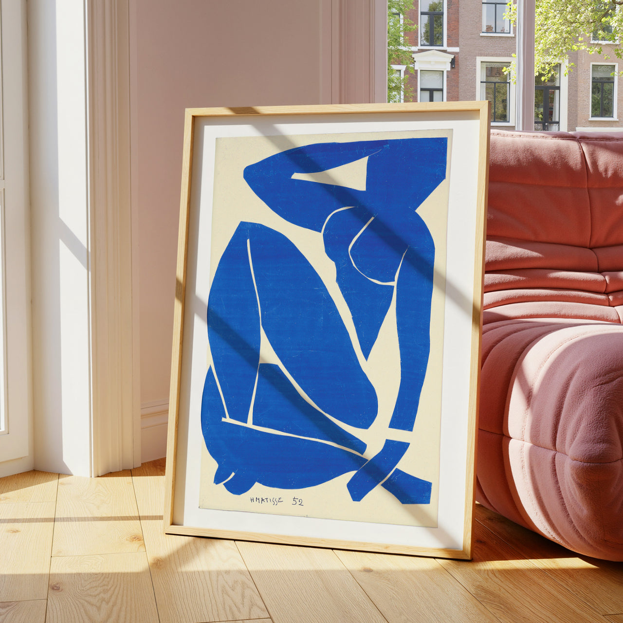 Blue Nude III, Matisse, Cut-Out Figurative Print, Framed Giclée Fine Art Poster