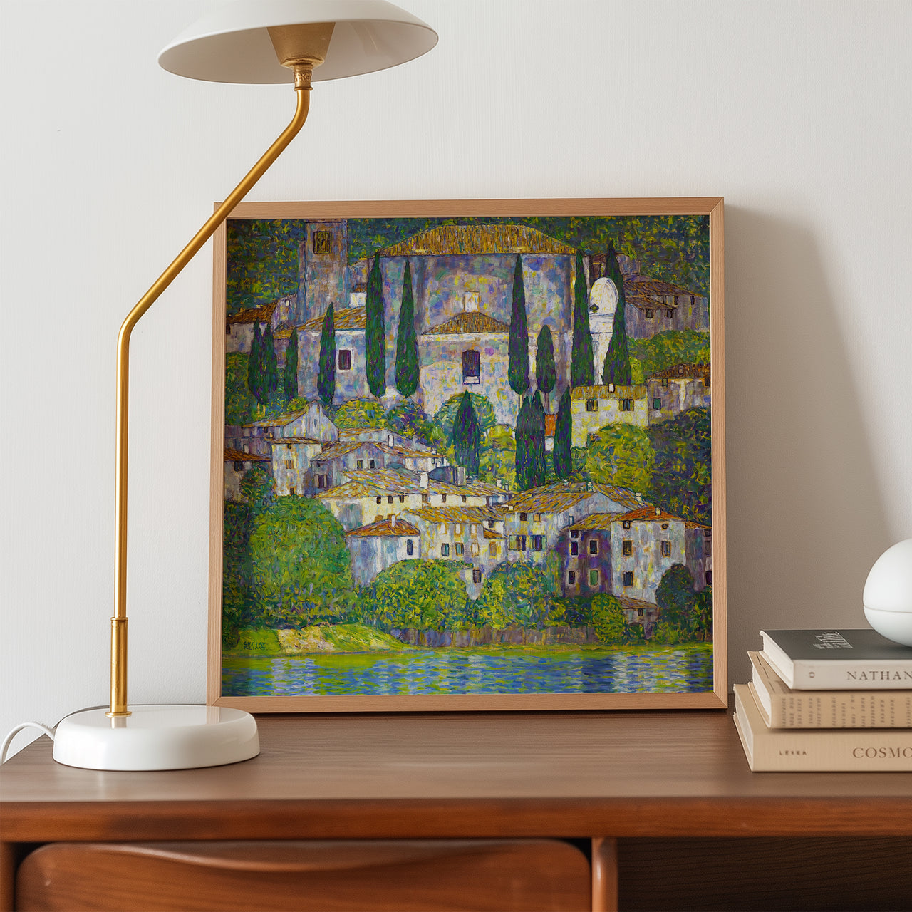 Church in Unterach on the Attersee, Gustav Klimt (1916), Framed Giclée Fine Art Poster Print