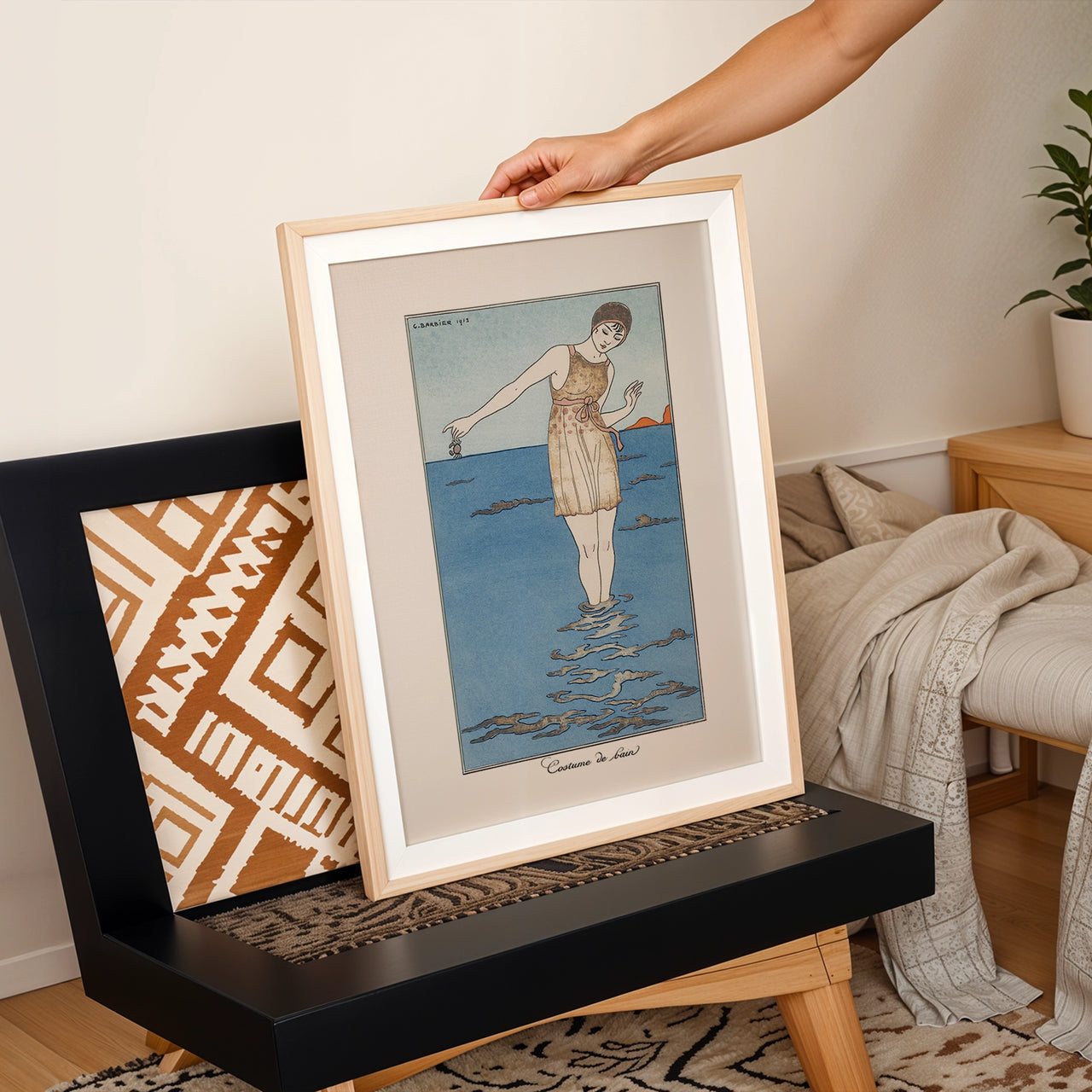 Costume de Bain, Vintage Collection, Framed Giclée Fine Art Poster Print