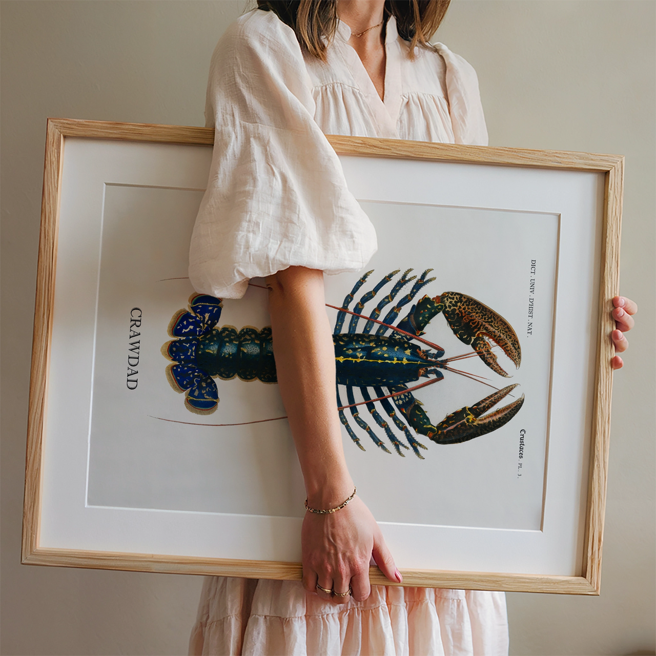 Crawdad, Vintage Collection, Framed Giclée Fine Art Poster Print