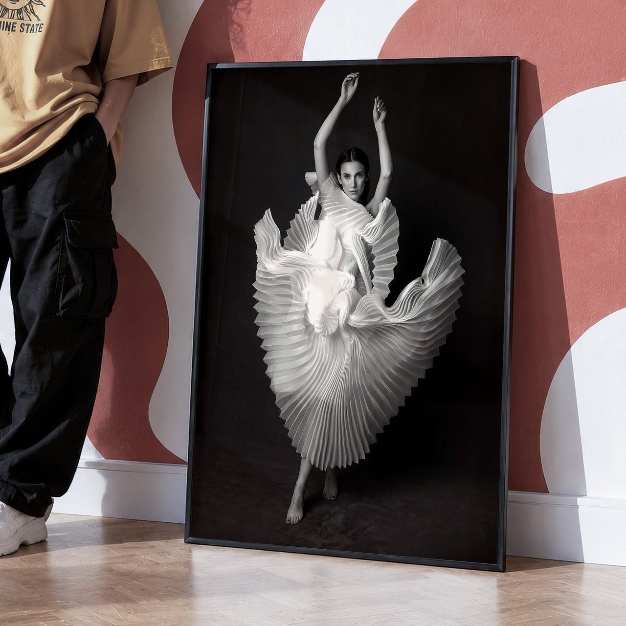Ethereal Movement Print | Vintage Black & White Photography