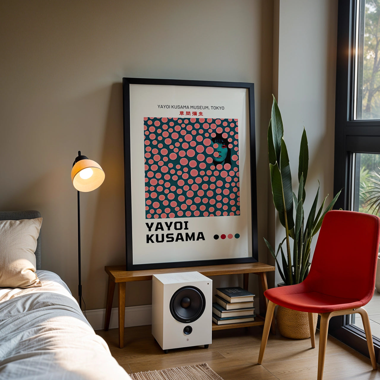 Polka Dots, Yayoi Kusama Inspired Artworks, Framed Giclée Fine Art Poster Print