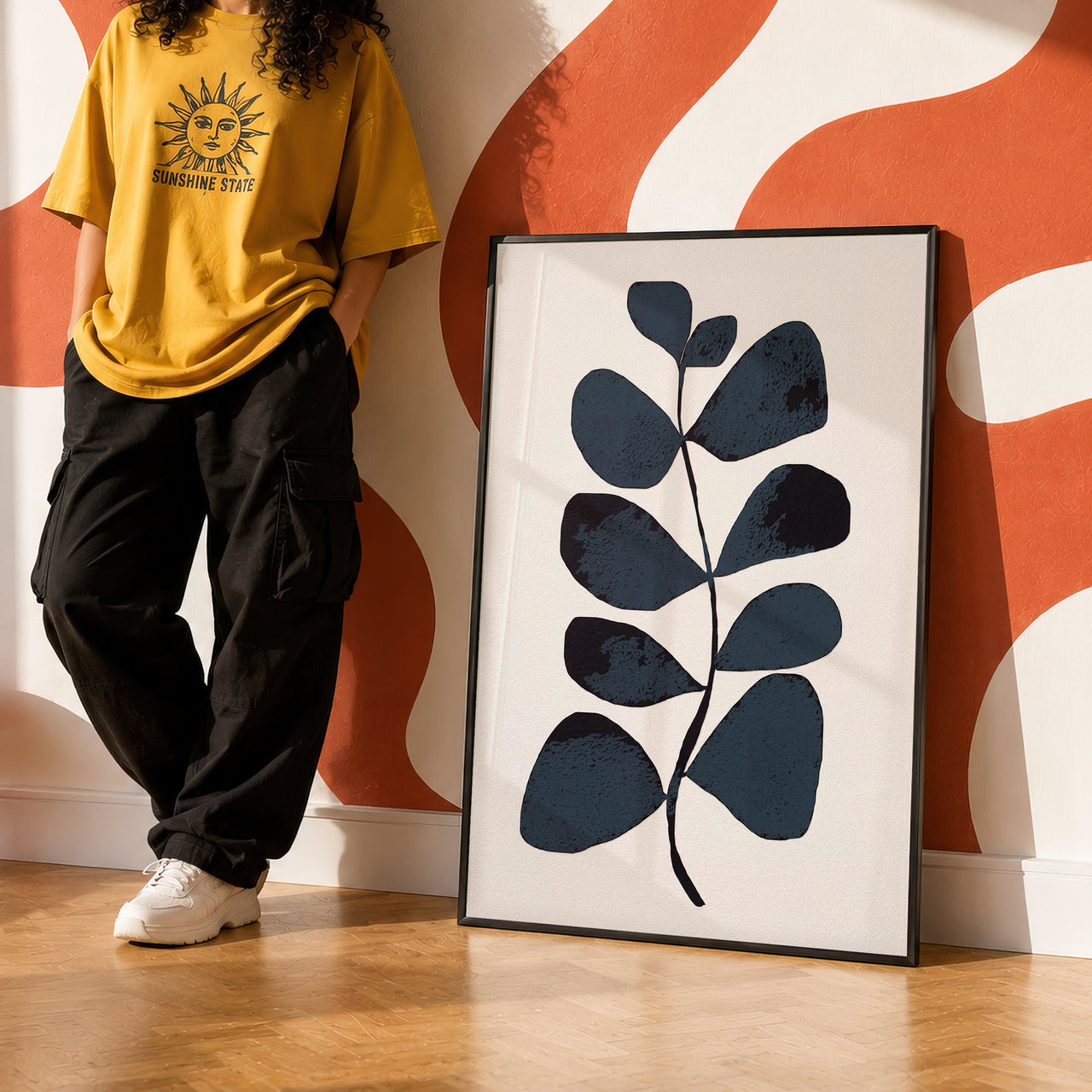 Minimalist Botanical Print | Modern Leaf Wall Art