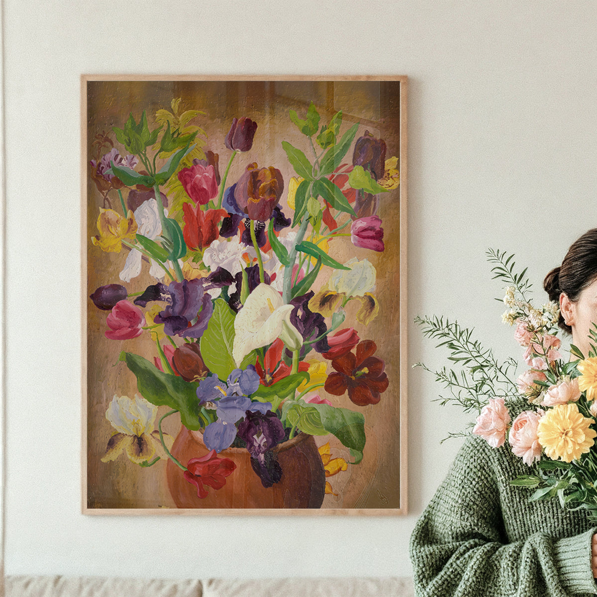 Irises and Tulips, Cedric Morris