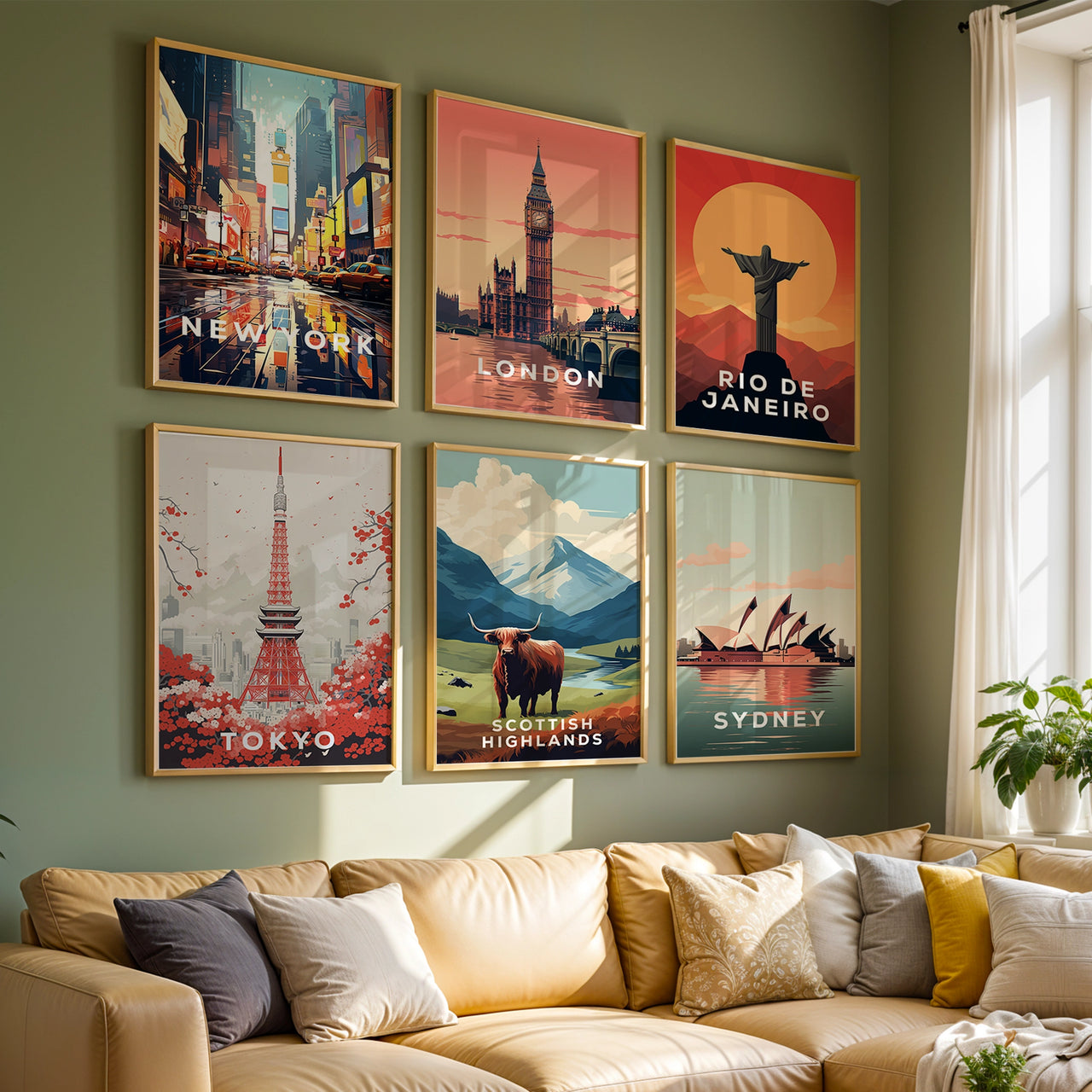 Sydney, Framed Giclée Fine Art Poster Print