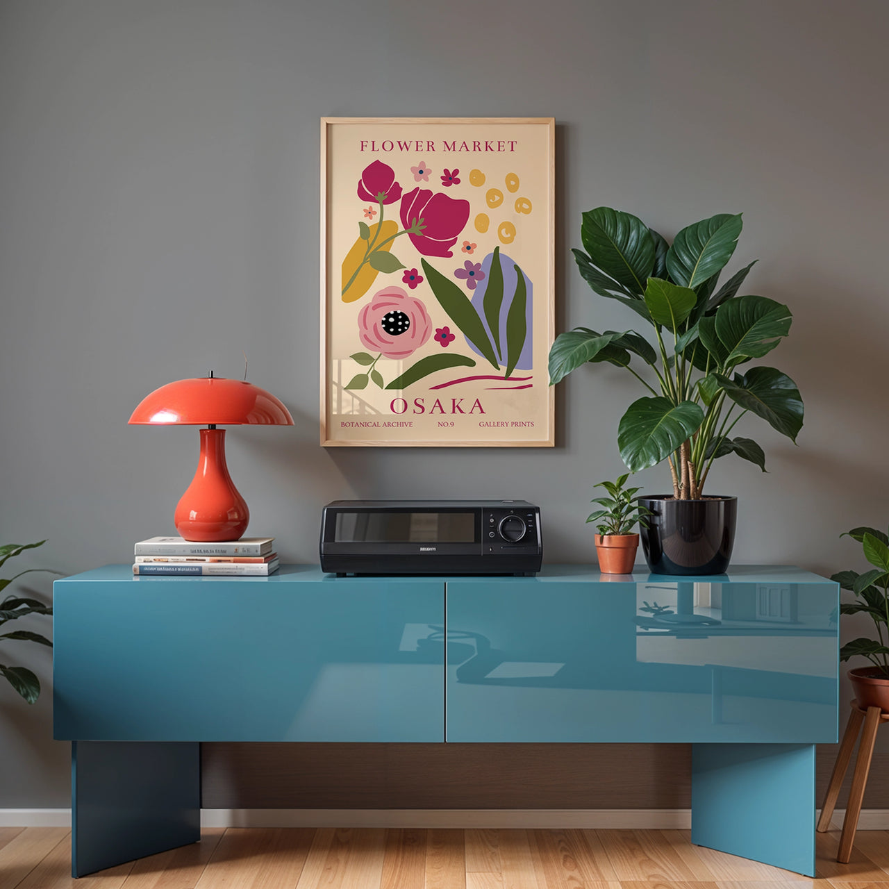 Osaka Flower Market, Gallery Prints, Giclée Fine Art Poster Print