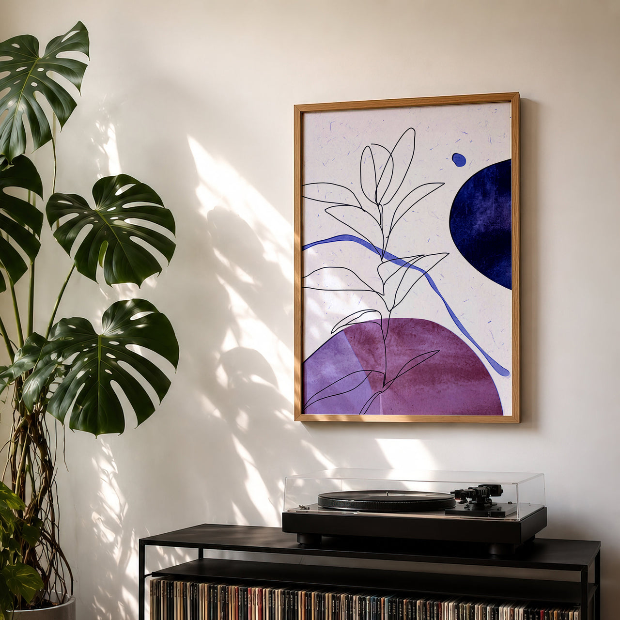 Abstract Botanical Print | Modern Minimalist Wall Art