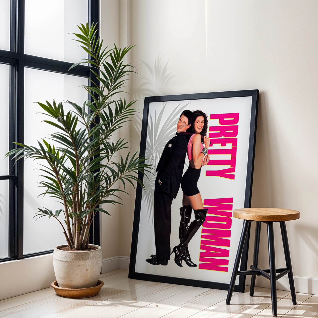 Pretty Woman Retro Film Poster, Framed Giclée Fine Art Poster Print