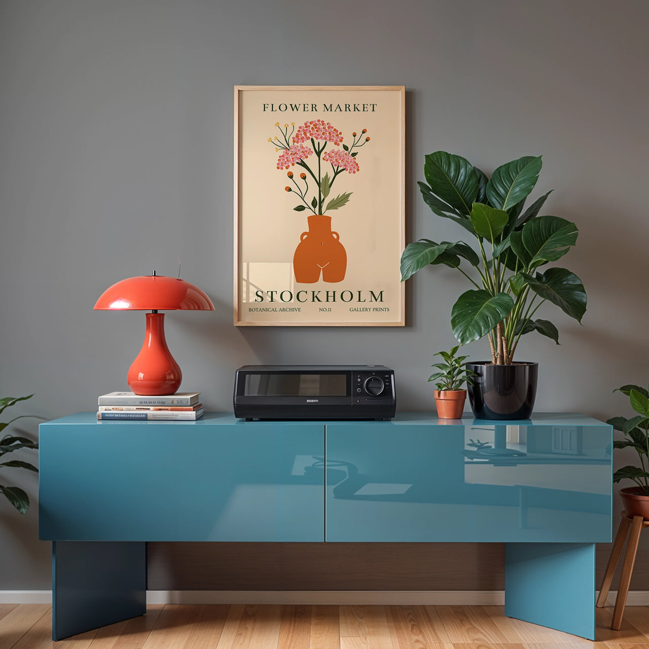 Stockholm Flower Market, Gallery Prints, Giclée Fine Art Poster Print