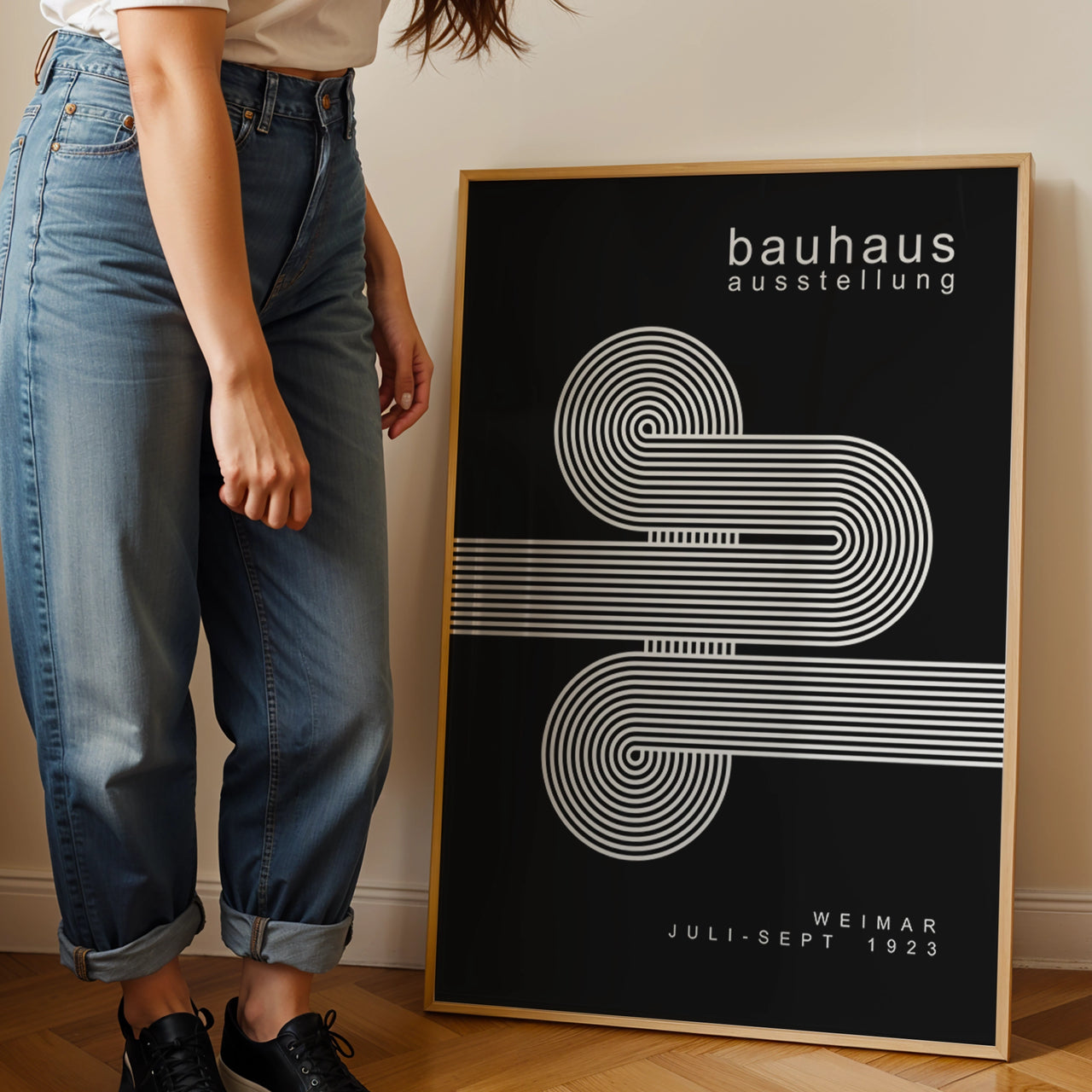 Bauhaus Print #1, Framed Giclée Fine Art Poster Print