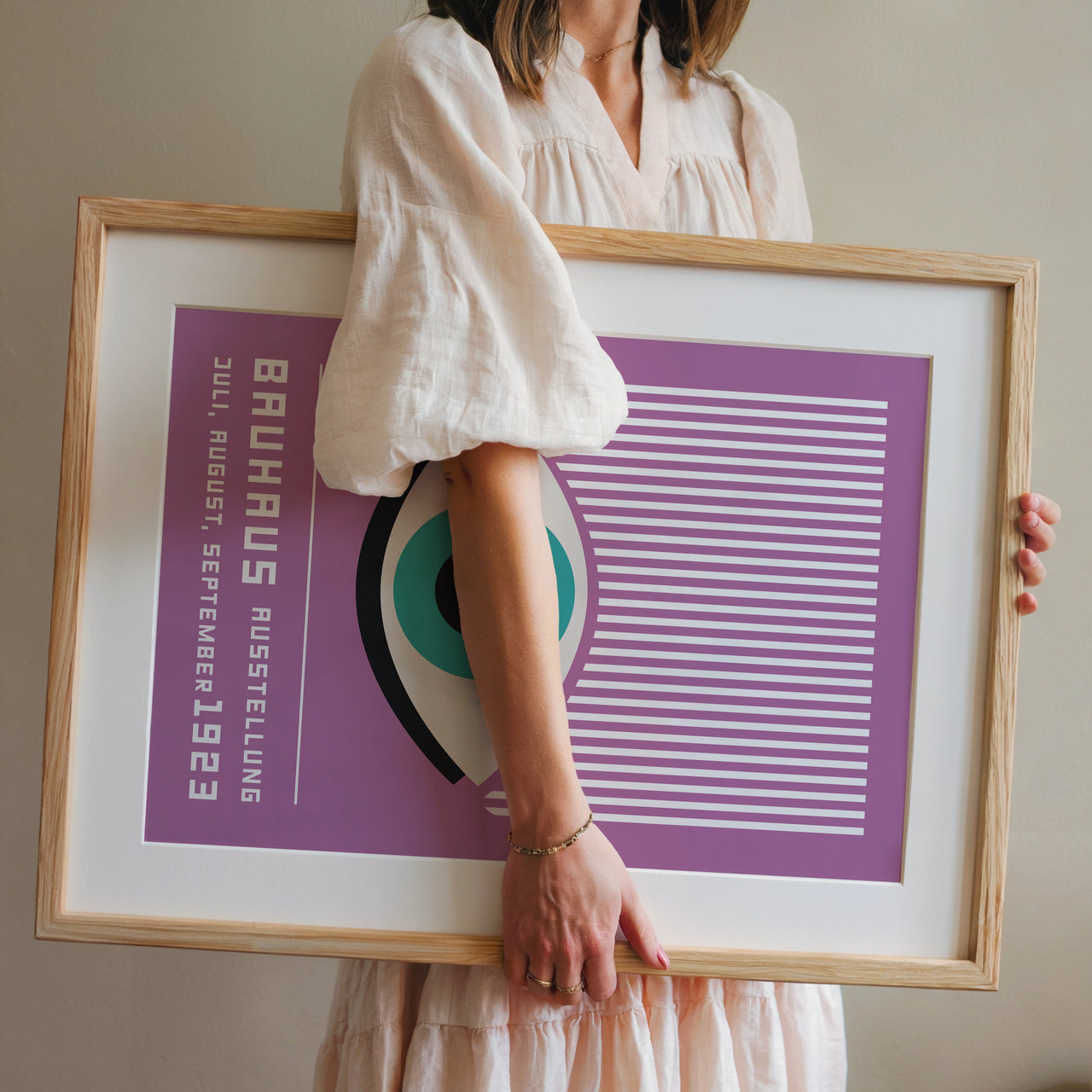 Bauhaus Print #5, Framed Giclée Fine Art Poster Print