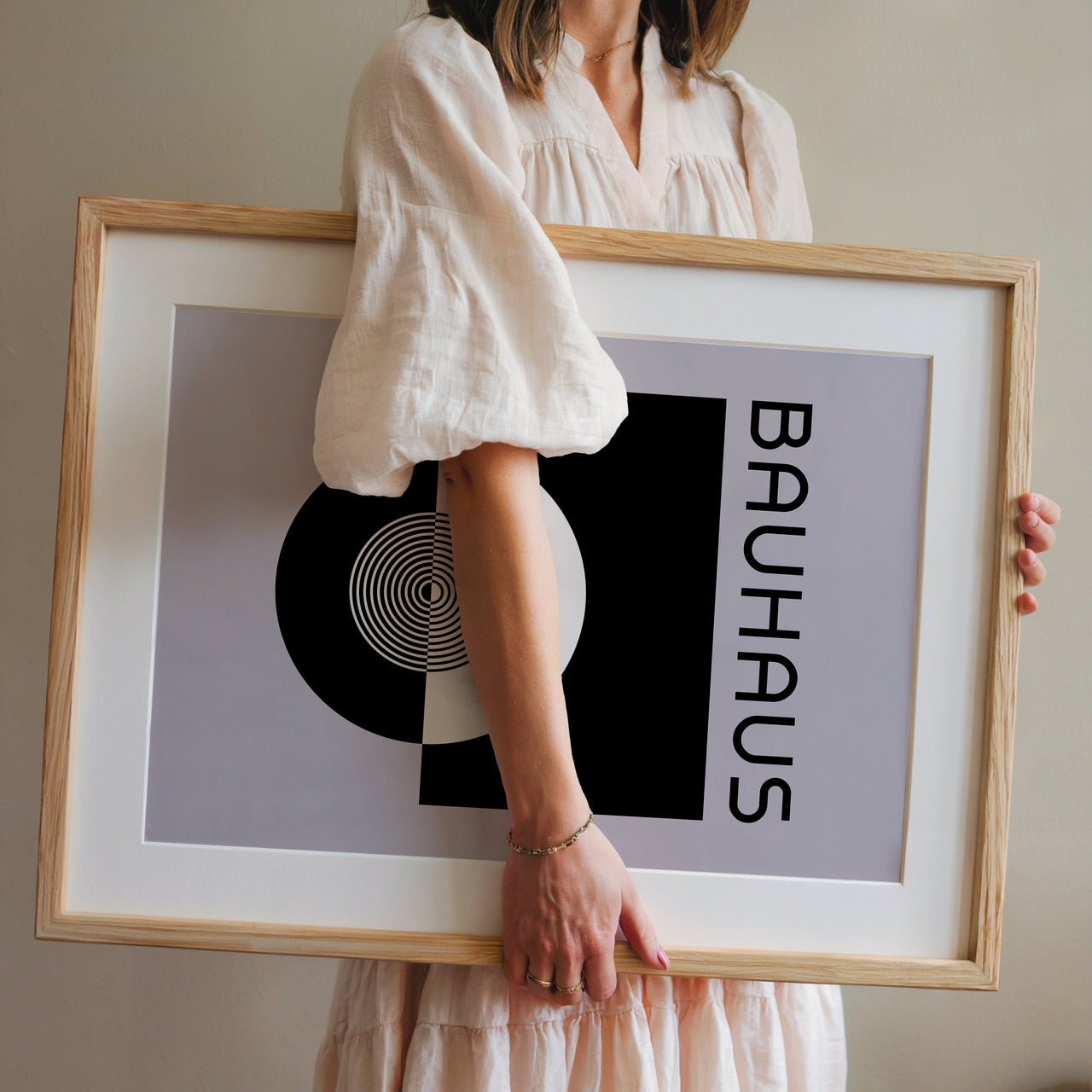 Bauhaus Print #2, Framed Giclée Fine Art Poster Print