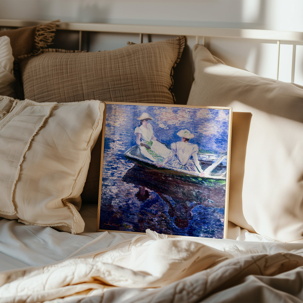 Women in a Boat, Claude Monet