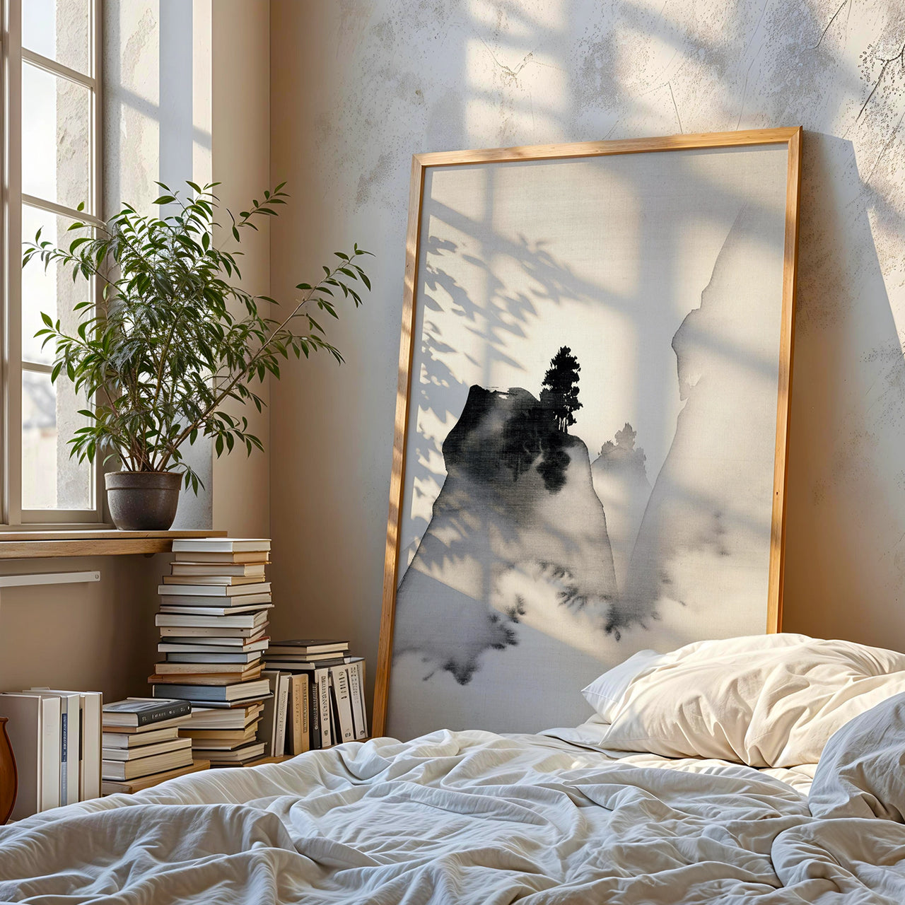 Landscape, Vintage Japanese, Framed Giclée Fine Art Poster Print