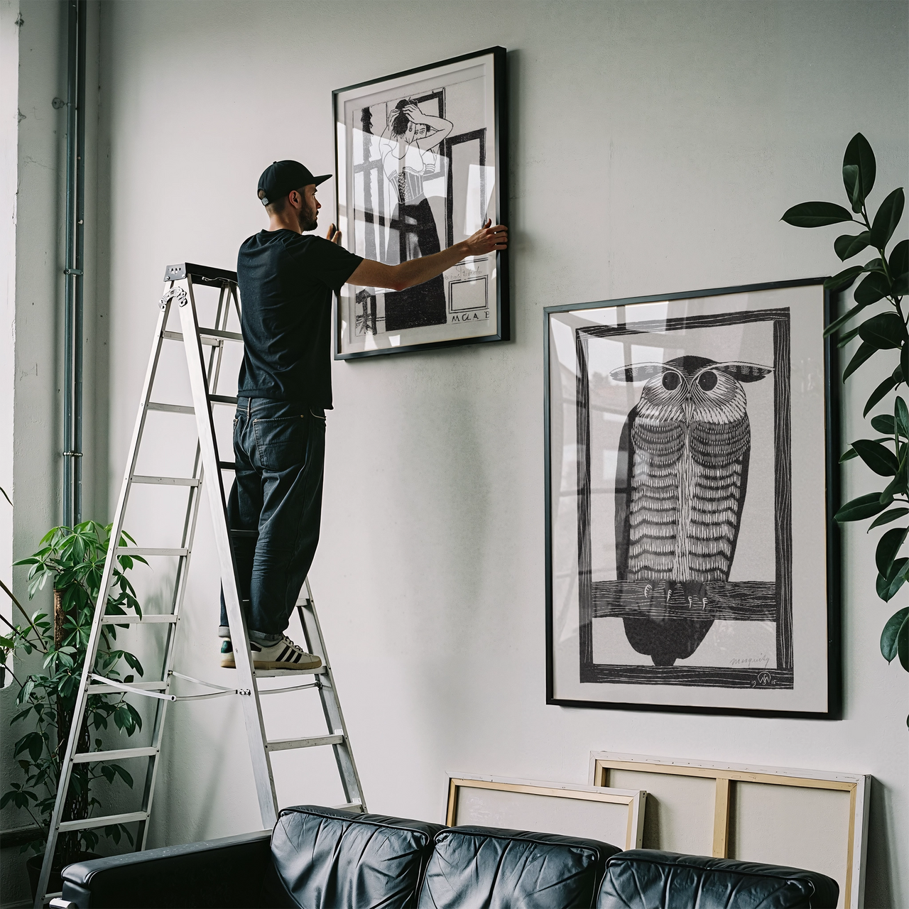Woman in Corset Before a Mirror, Samuel Jessurun de Mesquita (1910s), Framed Giclée Fine Art Poster Print
