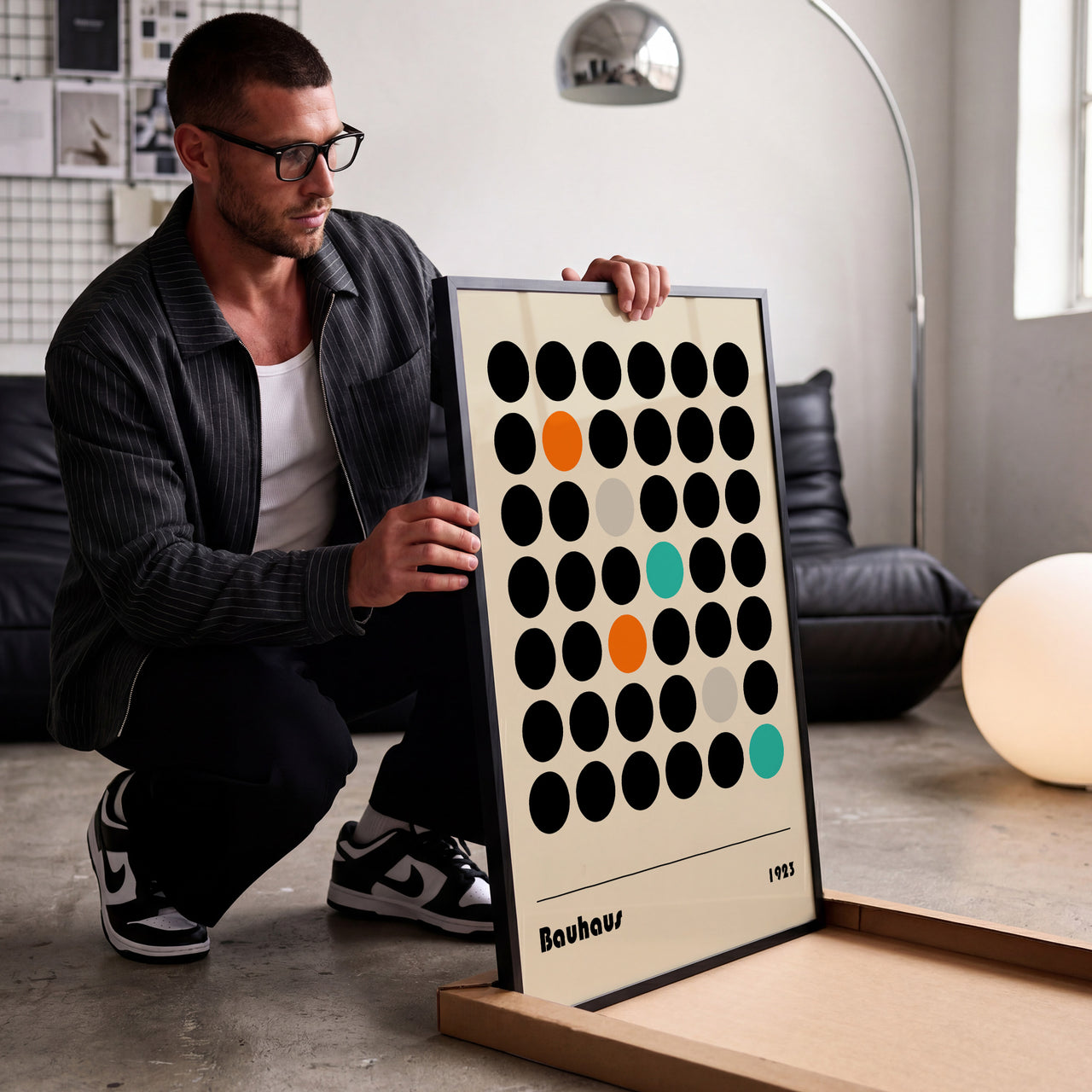 Bauhaus Exhibition Print, Geometric Abstract Wall Art, Framed Giclée Fine Art Poster