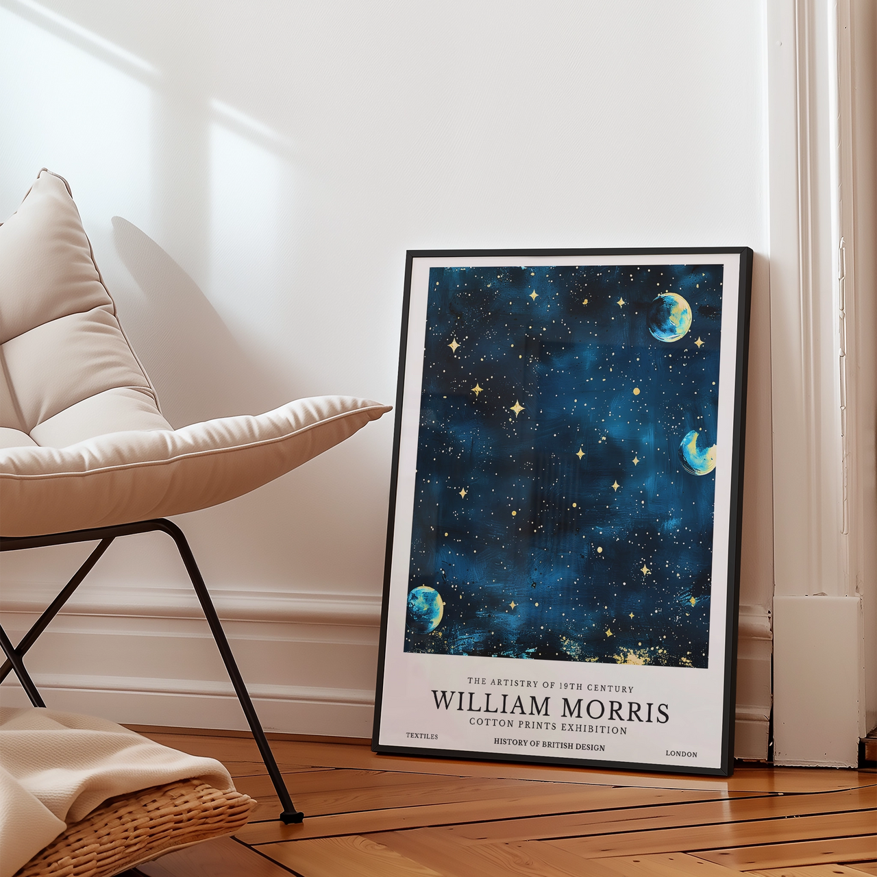 Star Light, William Morris (Inspired Artworks), Framed Giclée Fine Art Poster Print