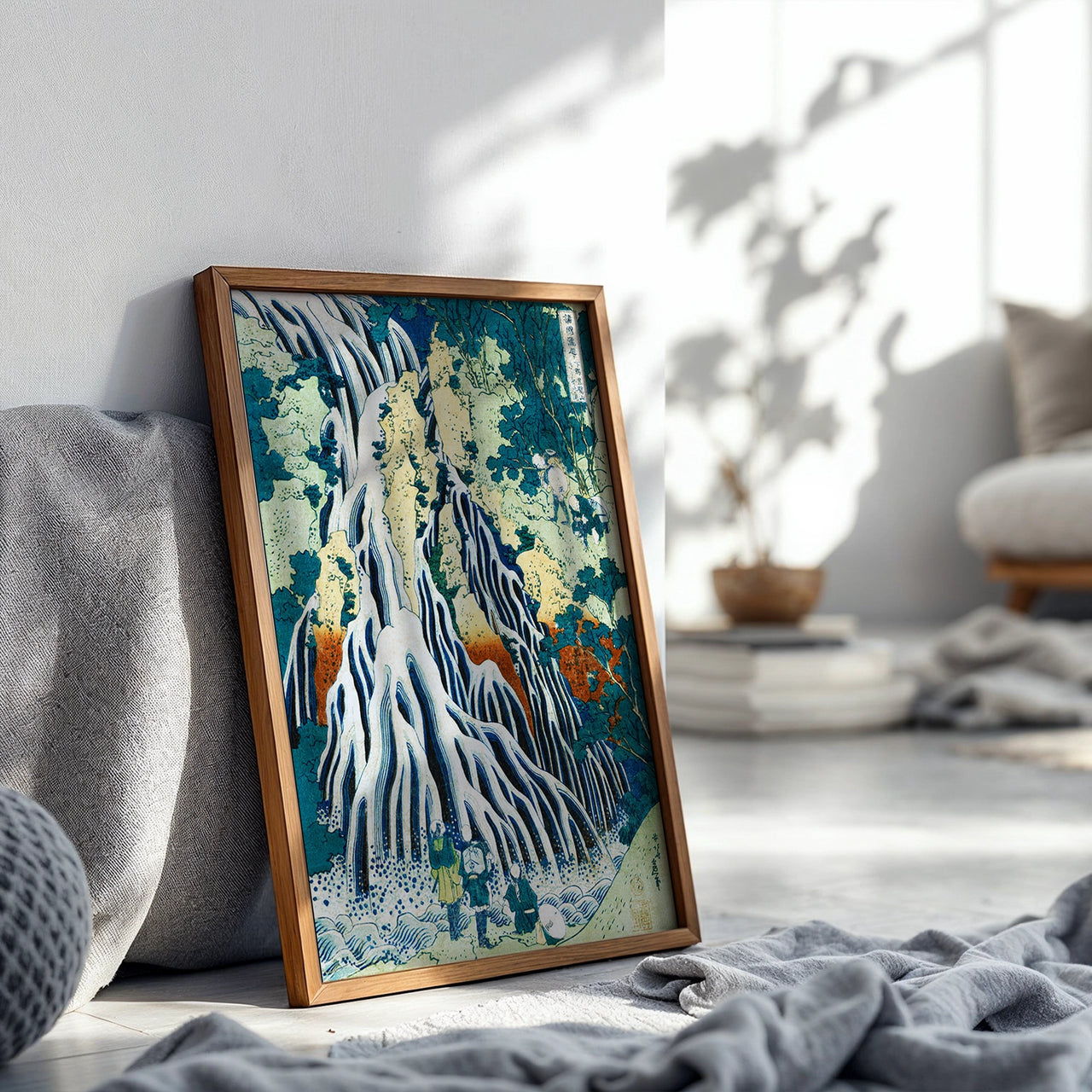 A Tour of the Waterfalls of the Provinces, Katsushika Hokusai, Framed Giclée Fine Art Poster Print